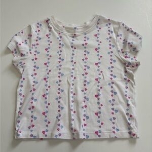 Roller Rabbit Falling Hearts Baby Tee Size Small